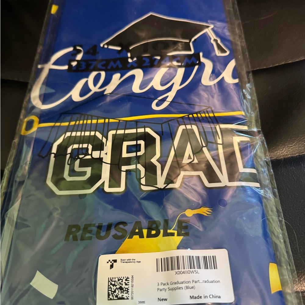 Blue Graduation Tablecloths - Picture 3 of 5